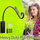 AJART Hanging Plant Hanger Outdoor: 16-Inch Bird Feeder Wall Hooks - Heavy-Duty Plant Bracket Hook for Hanging Flower Baskets by GreenHaven Gardens