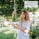 Nook Theory 4-Pack Macrame Plant Hanger - with 8 Ceiling Hooks - Hanging Planter Indoor Outdoor - Hanging Plant Holder - Decorative Bohemian Plant Hangers - Hanging Plants (Cream) by GreenHaven Gardens
