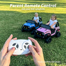 4WD Kids Ride on Car Truck, 12V 7Ah Kids Electric Vehicles Car Ride on Toy for Toddlers with Remote Control - Blue by TinyTreasures Baby Boutique