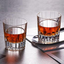 KAMMAK Crystal Whiskey Glasses Set of 2, Handcrafted 7.1oz Old Fashioned Glasses Stemless, Luxury Hand Blown Cocktail Glasses, Scotch Cup for Women, Men Gift for Bourbon Barware, Home Bar by CozyNest Decor