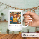 Personalized Coffee Mug, Custom Photo Caricature Gift, Funny Customized Coffee Gift for Men & Women, Custom Mugs with Pictures, White 15oz Customized Fathers Day Mug by TinyTreasures Baby Boutique
