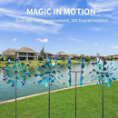 Decoroca 72" Large Wind Spinner Outdoor, Metal Garden Clearance Sculpture & Yard Decor by GreenHaven Gardens