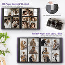 Popotop Photo Album 4x6 800 Pockets with Leather Hardcover Cover, Large Photo Album Binder Book with 80Pcs Pages for Family Travel Wedding Baby Gifts by TinyTreasures Baby Boutique