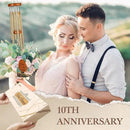 10th Anniversary Wind Chime, 10th Anniversary Romantic Gifts for Him, Her, Couple, Men, Women, Wife, Husband, Newlywed, Aluminum Anniversary's Keepsake Gifts Ideas by CozyNest Decor