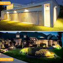 Fabrito 72 LEDs Solar Spot Lights Outdoor Waterproof, 3 Modes Landscape Spotlights, Dusk to Dawn Solar Powered Flood Wall Lights for Outside, Solar Garden Lights for Yard Porch 10 Pack (Warm White) by CozyNest Decor
