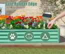 Domi Galvanized Raised Garden Bed, Outdoor Planter Garden Boxes Large Metal Planter Box for Gardening Vegetables Fruits Flowers, Green (8x4x1ft) by GreenHaven Gardens
