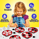 Alphabet Games Letter Learning Toys ABC Flash Cards for Toddler, Speech Therapy Alphabet Matching Game for Kids, Homeschool Supplies Kindergarten Preschool Classroom Must Haves by TinyTreasures Baby Boutique