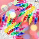 100LIGHTS Multi Easter Mini String Lights，Connectors Christmas Decorative Lights 19.6 UL Certified Waterproof for Easter Home Garden Holiday Christmas Tree Party Patio Wedding by CozyNest Decor