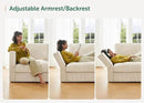HONBAY Modular Sectional Sofa with Storage Corduroy U Shaped Sofa Modular Sectional Couches for Living Room,Beige by CozyNest Decor