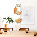Simple Houseware Modern 3-Tier Hanging Fruit Basket, Chrome by CozyNest Decor