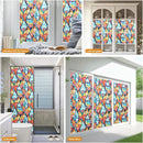 Window Privacy Film Stained Glass Decorative Static Clings Frosted Window Tint for Home Room Decor Bathroom Door Car Stickers with Glittering Effect, Removable(Tulip) by CozyNest Decor