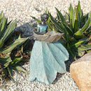 DiliComing Fairy Garden Statue Bird Feeder - 12 Inch Fairy Statue for Home Decoration, Resin Outdoor Statues for Garden Decoration, Best Bird Feeder Garden Gift for Women 12 x 7.5 x 5 Inch by GreenHaven Gardens