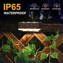 SOLPEX Solar Fence Lights, 6 LEDs Solar Lights Outdoor Waterproof Solar Powered for Deck, Stair, Front Porch, Balcony, Walkway, Garden, Yard, Patio, Pool Decor, IP65 Waterproof (4 Pack, Warm White) by GreenHaven Gardens