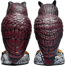 2 Packs Fake Plastic Owl Statue, Multicolor Garden Owl Statue, Plastic Statue for House, Garden, Pool, Yard. by GreenHaven Gardens