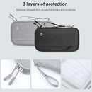 Passport Holder Family RFID Blocking Passport Wallet, RFID Travel Document Organizer for Women Waterproof Passport Wallet, Men Portable Case for Cards Credit Cards with Lanyard (Grey-Medium) by TinyTreasures Baby Boutique