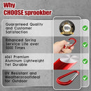 sprookber 4" & 5" Extra Large Aluminum Carabiner D Ring, Caribeener Clips, Spring Snap Hook for Keychain Clip, Set of 4 by TinyTreasures Baby Boutique