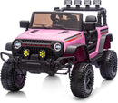 12V Kids Ride on Car Truck, Kids Electric Vehicles Car Ride on Toy for Toddlers with Remote Control - Light Pink by TinyTreasures Baby Boutique