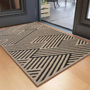 Front Door Mat Outside Entrance, Non Slip Rubber Backing, Trap Dirt and Moisture, Easy Clean Low Profile Welcome Floor Mats for Patio Porch Indoor Outdoor Entry Mat, 24x35 Inch, Brown by CozyNest Decor