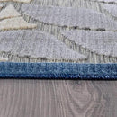 Beverly Rug Outdoor Runner Rug 2x7 Modern Floral Tropical Area Rugs for Indoor and Outdoor Patio Easy to Clean Non Shedding Living Room Porch Garden Washable Outside Carpet (2 x 7 Blue) by CozyNest Decor