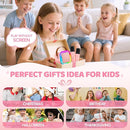 IROO Mini Karaoke Machine for Kids, 2025 TOP Toys Birthday Gifts Ideas for Girls Ages 4, 5, 6, 7, 8, 9, 10, 12+ Years Old, Portable MP3 Player with 2 Wireless Mics for Party by TinyTreasures Baby Boutique