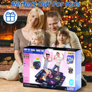 Kids Electronic Dance Pad with Light-up 6-Button & Wireless Bluetooth, Music Dance Game Mat with Built-in Music 9 Levels and 3 Modes, Birthday Gifts, Toys for Girls Ages 4-8, 8-12 by TinyTreasures Baby Boutique