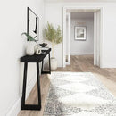 Plank+Beam Solid Wood Console Table, 66 Inch, Sofa Table, Narrow Entryway Table for Hallway, Behind The Couch, Living Room, Foyer, Easy Assembly, Black by CozyNest Decor