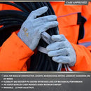 Vgo... 3 Pairs Safety Work Gloves,Gardening Gloves,Polyurethane Coated,Dipping Gloves,Latex Free(Szie L,Gray&White,PU6029)