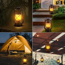 Solar Lantern Outdoor Hanging Solar Lights Dancing Flame Led Waterproof Camping Lamps, Landscape Decor for Table Patio Garden Yard Pathway Porch 2 Pack by CozyNest Decor