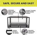 Zilla QuickBuild Reptile 40 Gallon Glass Terrarium Habitat with Swing Door For Geckos, Snakes, Lizards, Frogs, Turtles, and Tortoises, 36" x 18" x 18" by CozyNest Decor