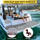 Marine Carpet,6 FT x 14 FT Smoke Gray Indoor Outdoor Carpet 0.2" Thick Boat Carpet with Water-Proof TPE Backing, Non-Slide Outdoor Marine Carpet Roll for Home, Patio, Porch, Deck by CozyNest Decor