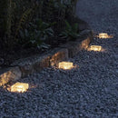 Solar Glass Brick Light - Solar Ice Cube LED Light - Crystal Brick Stone Lamp Garden Courtyard Pathway Patio Pool, Decorative Christmas Festives Ice Rock Cube Lights (4PCS Warm White) by GreenHaven Gardens