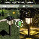 XMCOSY+ Solar Outdoor Lights Waterproof IP65, Solar-Powered Garden/Yard/Pathway Lights with Warm White 2-Tone Bronze-Wood Stainless Steel Design for Landscape Driveway Walkway Decorative by GreenHaven Gardens