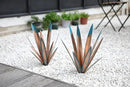 Homight Metal Agave Plants Outdoor Decor Mexican Yard Art Plants Garden Decor for Outside Metal Art Flowers Gifts for Butterflies Bees Birds for Gifts (1big&1small) by GreenHaven Gardens