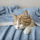MIULEE Super Soft Throw Blanket for Couch, Blue Cozy Fluffy Warm Blankets Knit Throw Blankets for Sofa, Bed, Chair, Living Room, Camping, Picnic, 50 x 60 inch by CozyNest Decor