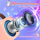 Unicorn Mini Karaoke Machine Toys: Kids Toys Girls Birthday Gifts Age 3-12+ LED Portable Bluetooth Speaker with 2 Wireless Microphone Gift Toy for 4 5 6 7 8 9 Years Old Girl Boy Kid Adult by TinyTreasures Baby Boutique