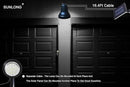 SUNLONG Solar Spotlights Outdoor Waterproof Bright Solar Wall Light Led Security Flood Light Solar Powered for Flag Patio Front Door Driveways-Automatically Activates at Dusk to Dawn (White) by GreenHaven Gardens