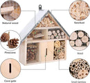 antiai Wooden Mason Insect Bee Butterfly House,Insect Hotel,an Outdoor Hanging Bamboo Habitat for Ladybugs Live,Bee Box,Butterfly Habitat for Garden,12.4 x 12 x 3.9 Inch by GreenHaven Gardens