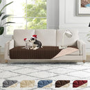 100% Waterproof Dog Bed Cover, 30x70inch Brown Sofa Cover Anti-Slip, Reusable Changing Pad, Washable Camping Mat for Pets/Kids/Adult/Dog/Cat,Geometric Embroidery Blanket 2024 New by TinyTreasures Baby Boutique