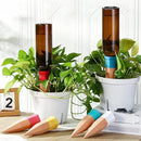 6 Sets Plant Watering Devices Include Terracotta Self Watering Spikes and 26 oz Plastic Bottles, Slow Release Vacation Insert Automatic Plant Waterer Device (Brown and Mixed Color) by GreenHaven Gardens