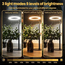Grow Light, LED Plant Light for Indoor Plants Growing, Full Spectrum Desk Grow Lamp with Pedestal, Automatic Timer for 3H/9H/12H, 10 Dimmable Levels, Height Adjustable by GreenHaven Gardens