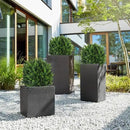 22''T Artificial Cedar Topiary Ball Tree 2 Pack, Outdoors Artificial Shrubs Faux Plants Uv Rated Perfect for Outdoor, Indoor - Easy to Install. by GreenHaven Gardens