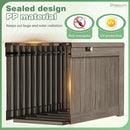 Greesum 120 Gallon Outdoor Storage Box with Lock - Large Resin Deck Box, Reinforced Lid for Garden, Patio, Lawn, Coffee by GreenHaven Gardens