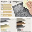 Yawinhe Fabric Storage Bins with Handles, Foldable Baskets for Shelves, Cubes with 3 Handles, Large Boxes for Clothes, Grey, 16.9''Lx11.8''Wx10.2''H, 4-Pack by CozyNest Decor