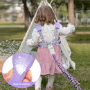 Accmor 3 in1 Toddler Harness Leash, Reflective kid Harness with Anti Lost Wrist Link, Harness Leash for Toddlers, Child Walking Harness kids Leash Wristband Rope Belt with Lock for Baby Girls (Purple) by TinyTreasures Baby Boutique