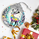 Stained Glass Suncatcher, Jocidea Deer Ornament, Christmas Ornaments, Holidays Ornaments, Christmas Tree Decor, Deer Decor for Home, Deer Gifts by GreenHaven Gardens