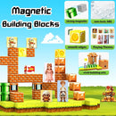 Magnetic Blocks- Magnetic Building Blocks Magnet Cube Toys Stacking, Build Forest Toys & Games Set, STEM Sensory Play, Birthday Giftsfor Kids Boys Girls Age 3 4 5 6 7 8 9 10 (54pcs 1inch) by TinyTreasures Baby Boutique