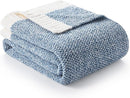 Snuggle Sac Heather Blue Bed Blanket Oversized Twin XL 66x90, Super Soft Warm Blankets for Bed, Living Room, Luxurious Microfiber Blanket Dupes, Heather Blue, 66x90 by TinyTreasures Baby Boutique