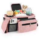 Accmor Universal Stroller Organizer with Insulated Cup Holder Detachable Phone Bag and Shoulder Strap, Stroller Bag Caddy Organizer Accessories Fits for Uppababy, Baby Jogger, Britax Strollers by TinyTreasures Baby Boutique