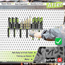 Screwdriver Holder Wall Mount,Heavy Duty Metal Utility Bit Organizer for Screw driver Pliers Drill Bits Small Tools,Screwdriver Organizer Suitable Garages Homes Workshops Sheds (54 holes 1pc) by GreenHaven Gardens