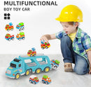 Veslier Toy Trucks Car for 1 2 3 4 5 Year Old Toddlers Boys Girls,Trucks Toys 5 in 1 Construction Vehicles Toys for Kids Boys Girls,Car Trucks Toys with Light Sound,Christmas Birthday Gifts. by TinyTreasures Baby Boutique